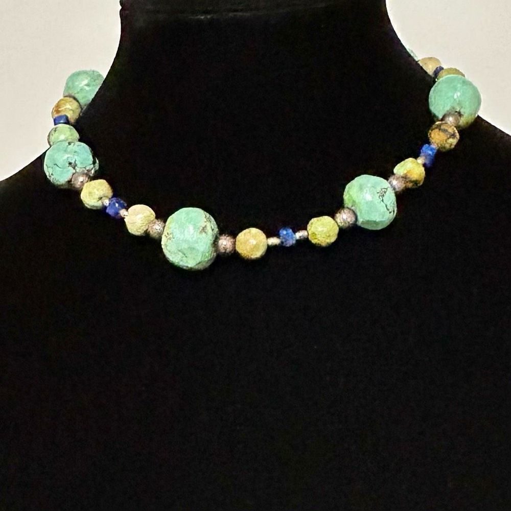 Howlite Beaded Necklace Women's Fashion Jewelry Artistic Statement